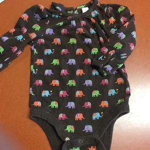 Baby GAP colorful elephant onesie